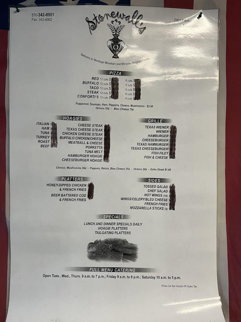 Stonewalls Pizza
